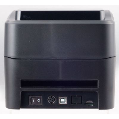 Принтер этикеток Poscenter PC-100 UE (прямая термопечать,  ширина ленты в диапазоне 1"- 4", USB+Ethernet) черный